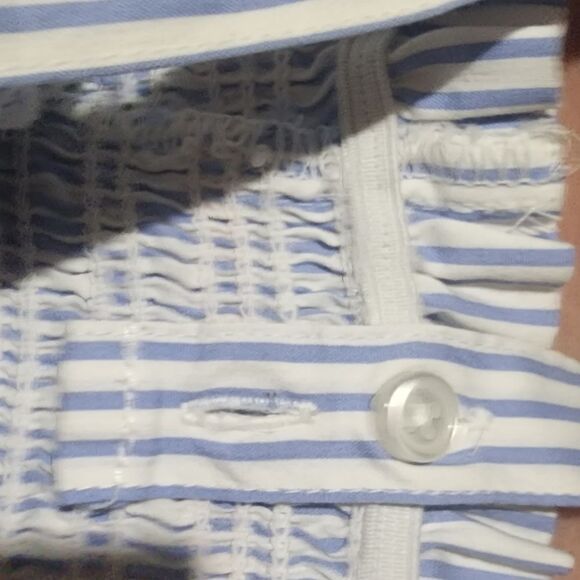 Maison Jules Women's Off The Shoulder Top Blue Size Medium - Picture 7 of 9